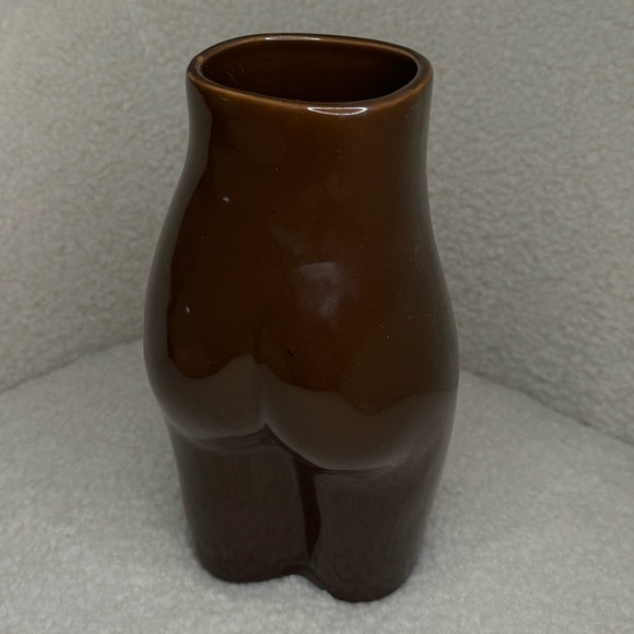 NWT - Urban Outfitters Home Ceramic Female Form Vase Brown NWT - Picture 8 of 8